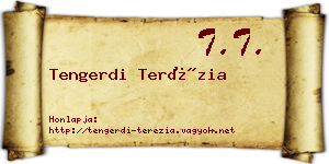 Tengerdi Terézia névjegykártya