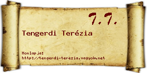 Tengerdi Terézia névjegykártya